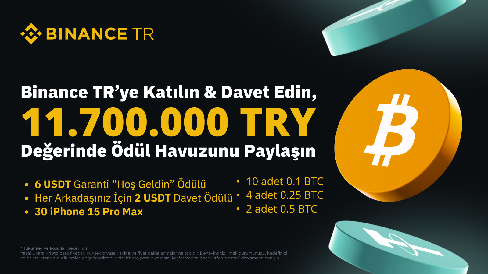 Bitcoin Yarılanma Büyük Kampanyası: 11.700.000 TRY Değerinde Ödül Havuzu