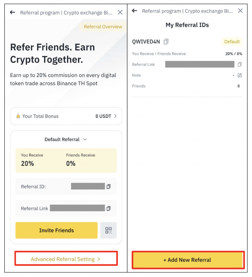 How to Create Referral Code/Link | Binance TH