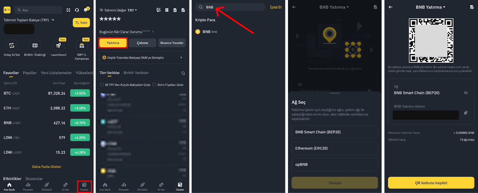 Binance TR Uygulaması ile Kripto Yatırma