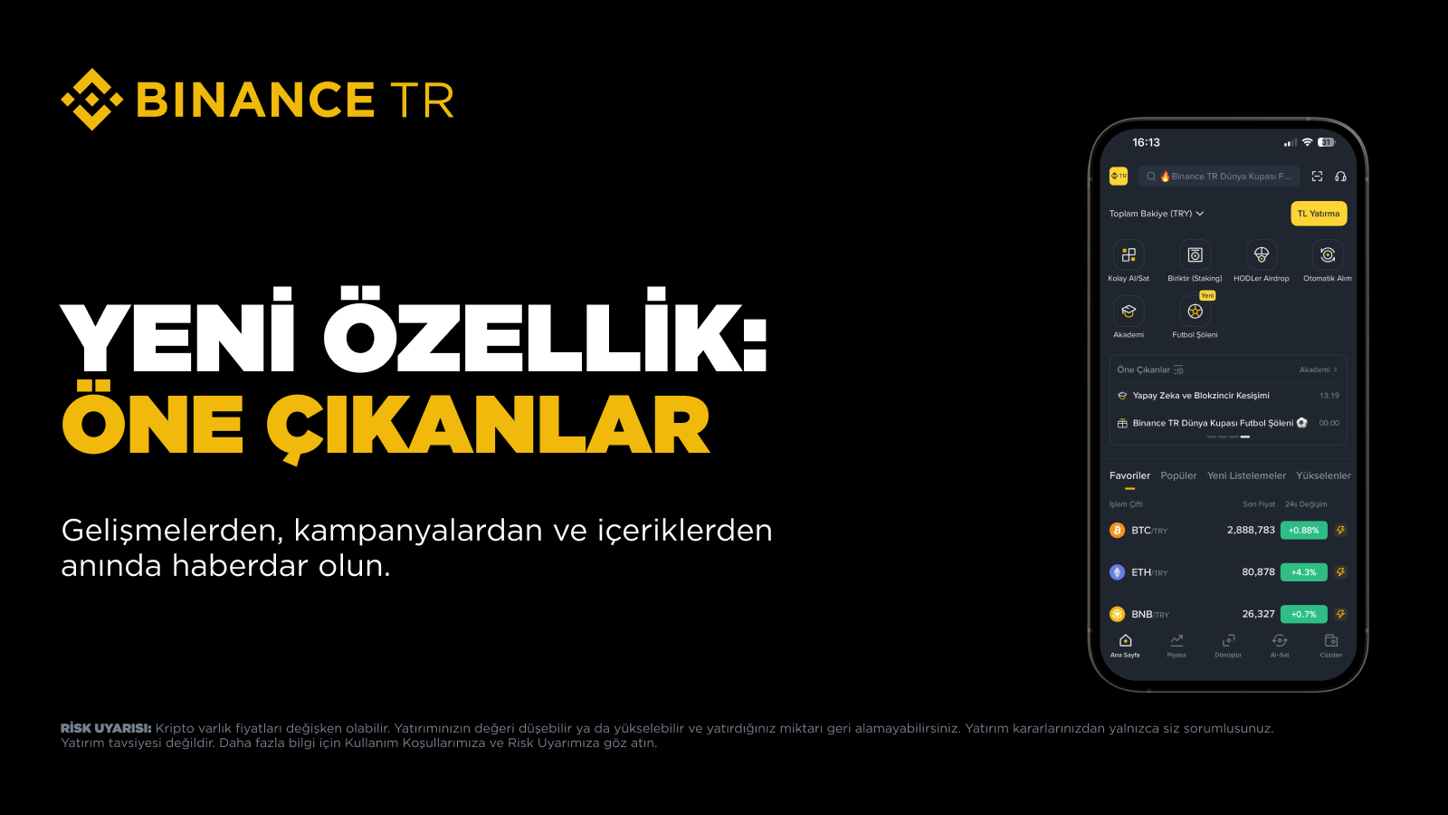 Binance TR Mobil Uygulamasının Yeni Özelliği ile Tanışın: Öne Çıkanlar