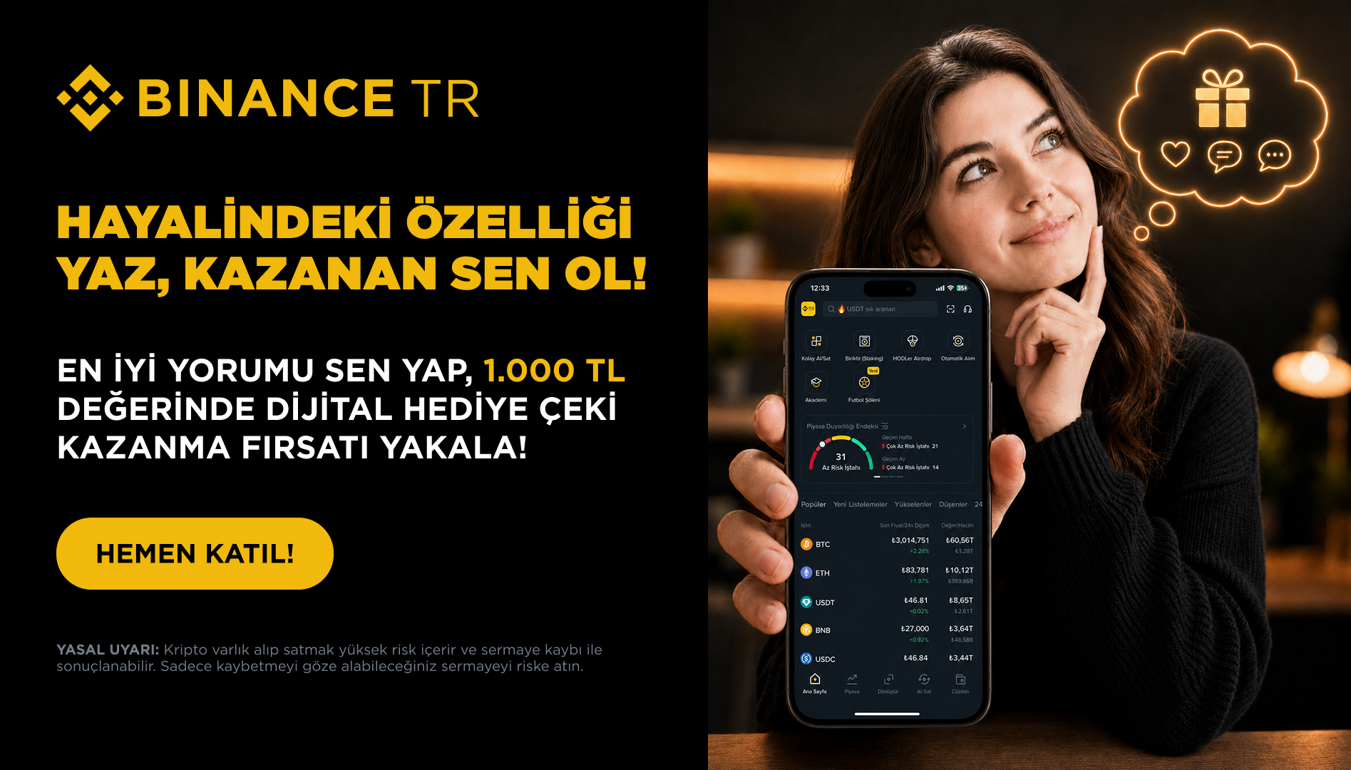 Hayalindeki özelliği yaz, kazanan sen ol!